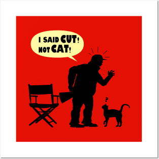 Director's Cat Funny Cute Cat Funny Literal Cat Meme Posters and Art